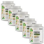 Kit 5X Fresh Vegan - 450g Baunilha - Dux Human Healt