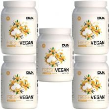 Kit 5X Fresh Vegan - 520g Baunilha - Dux Nutrition