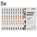Kit 5X Fresh Whey - 10 Sach�s 31g Chocolate e Pasta de Amendoim - Dux Nutrition