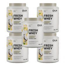 Kit 5X Fresh Whey - 450g Abacaxi e Coco - Dux Nutrition
