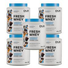 Kit 5X Fresh Whey - 450g Chocolate e Pasta de Amendoim - Dux Nutrition