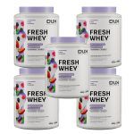 Kit 5X Fresh Whey - 450g Frutas Vermelhas - Dux Nutrition