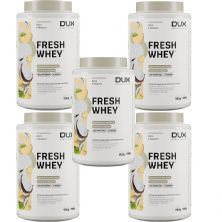 Kit 5X Fresh Whey - 900g Coco e Abacaxi - Dux Nutrition