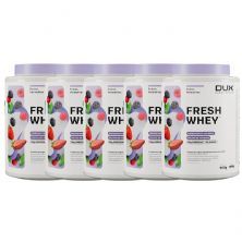Kit 5X Fresh Whey - 900g Frutas Vermelhas - Dux Nutrition