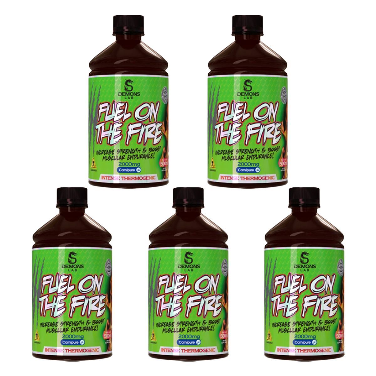 Kit 5X Fuel on The Fire - 500ml - Demons Lab