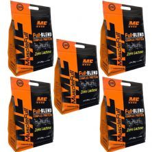 Kit 5X Full Blend Zero Lactose - 1800g Chocolate - Muscle Full