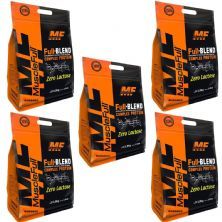 Kit 5X Full Blend Zero Lactose - 1800g Morango - Muscle Full