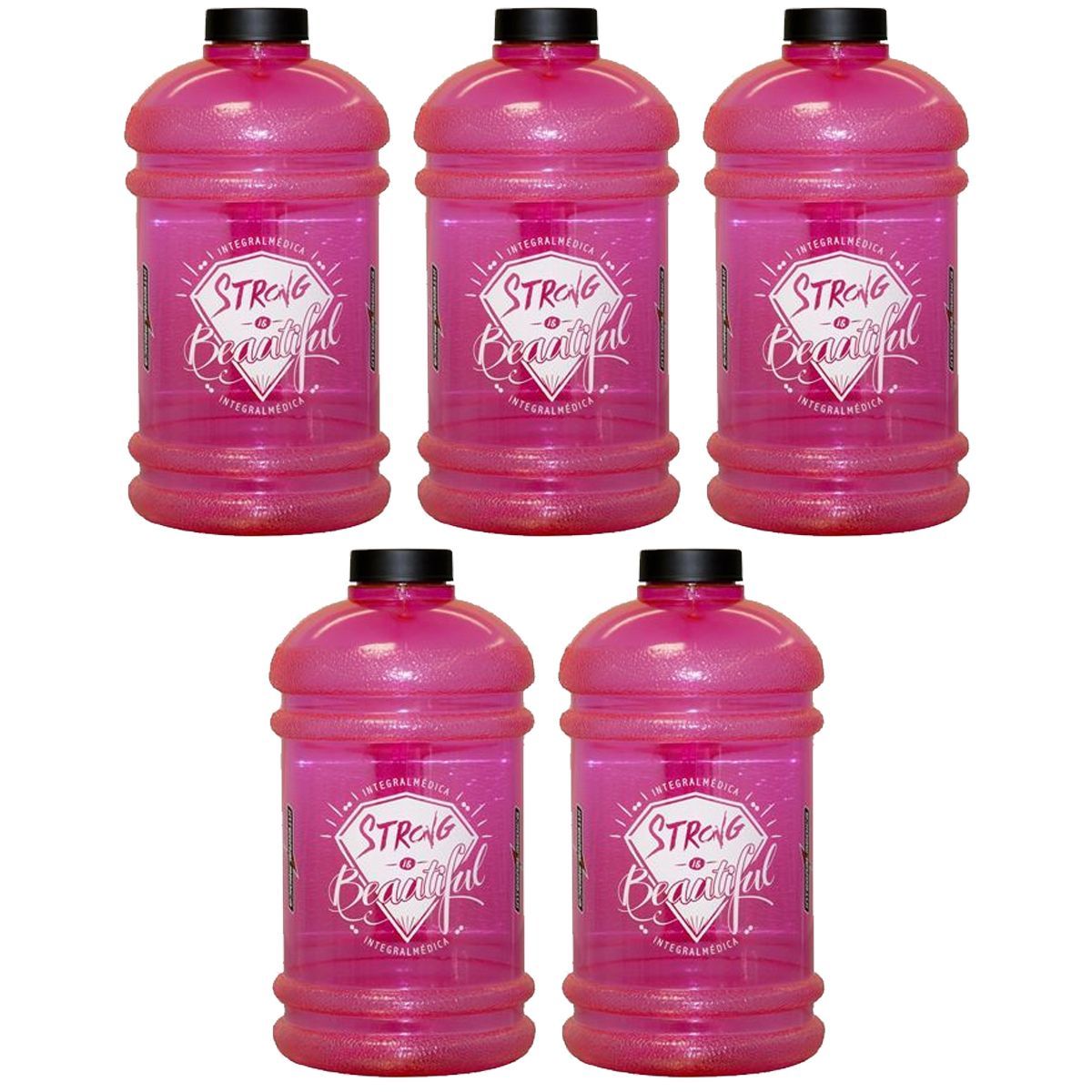 Kit 5X Gal�o (1 litros) Rosa - Integralm�dica