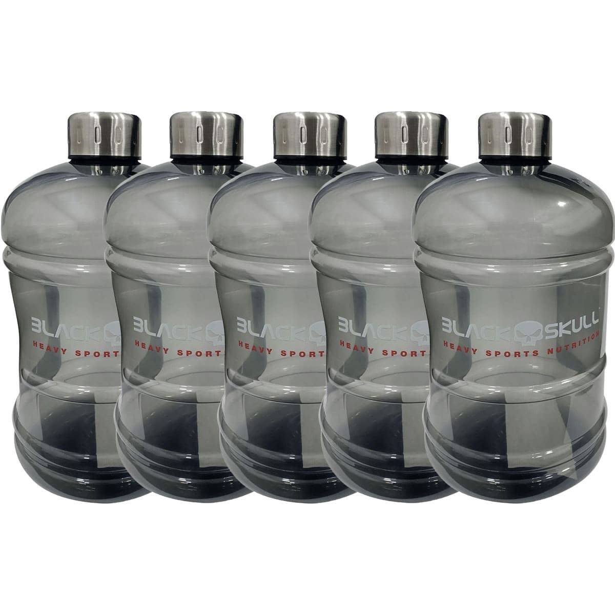 Kit 5X Gal�o Com Tampa em A�oo Inox- 1800ml Fum� - Black Skull