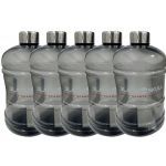 Kit 5X Gal�o Com Tampa em A�oo Inox- 1800ml Fum� - Black Skull