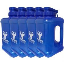 Kit 5X Gal�o Quadrado - 1600ml Azul - OtimaNutri