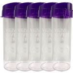 Kit 5X Garrafa Aquabio - 400ml Roxo - Vitafor