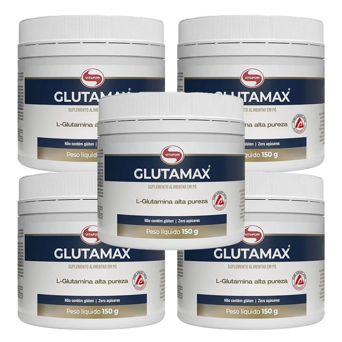 Kit 5X Glutamax - 150g - Vitafor