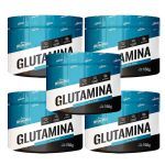 Kit 5X Glutamina 100% Pura - 150g Sabor Natural - Shark Pro