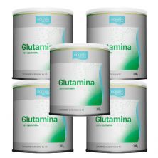 Kit 5X Glutamina - 300g Natural - Equaliv