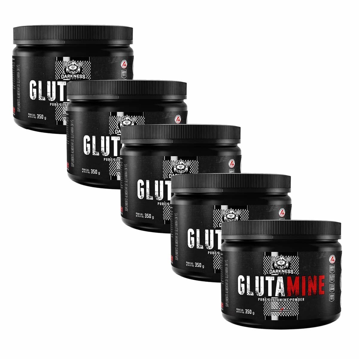 Kit 5X Glutamine Darkness - 350g - IntegralM�dica