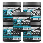 Kit 5X Glutamine Double Force - 150g Natural - BodyAction