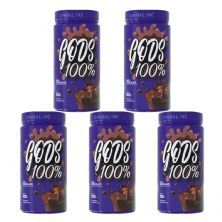 Kit 5X Gods Whey 100% - 900g Chocolate - Canibal