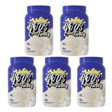 Kit 5X Gods Whey Tasty - 900g Leite - Canibal
