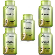 Kit 5X Graviola - 60 C�psulas - Fitoway