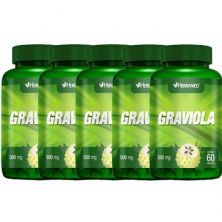 Kit 5X Graviola - 60 C�psulas - Herbamed
