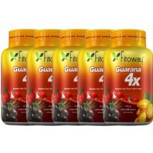Kit 5X Guarana 4X - 60 C�psulas - Fitoway