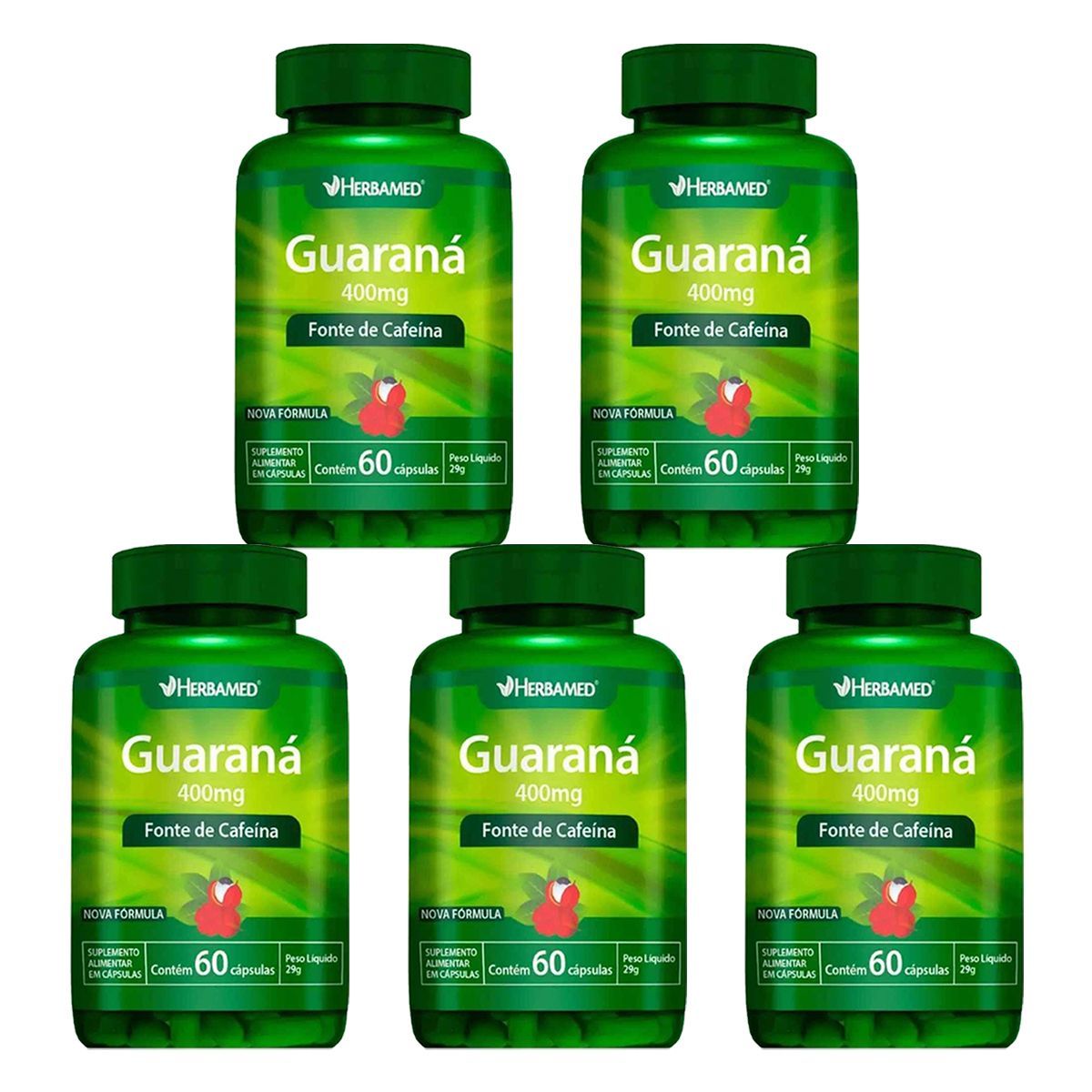 Kit 5X Guaran� - 60 C�psulas - Herbamed