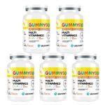 Kit 5X GummyDop Kids - 60 Gomas Tangerina - ElementoPuro