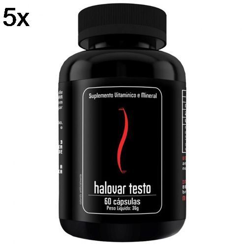 Kit 5X Halovar Testo - 60 C�psulas - Intlab