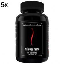 Kit 5X Halovar Testo - 60 C�psulas - Intlab