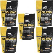 Kit 5X Hi-Blend Protein  - 1800g Refil Amendoim - Leader Nutrition