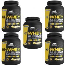 Kit 5X Hi-Whey Albumin 60/40 Mixed Protein - 900g Baunilha - Leader Nutrition