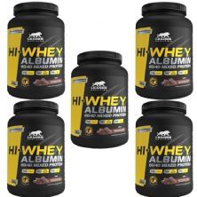 Kit 5X Hi-Whey Albumin 60/40 Mixed Protein - 900g Chocolate - Leader Nutrition