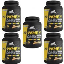 Kit 5X Hi-Whey Albumin 60/40 Mixed Protein - 900g Cookies e Cream - Leader Nutrition