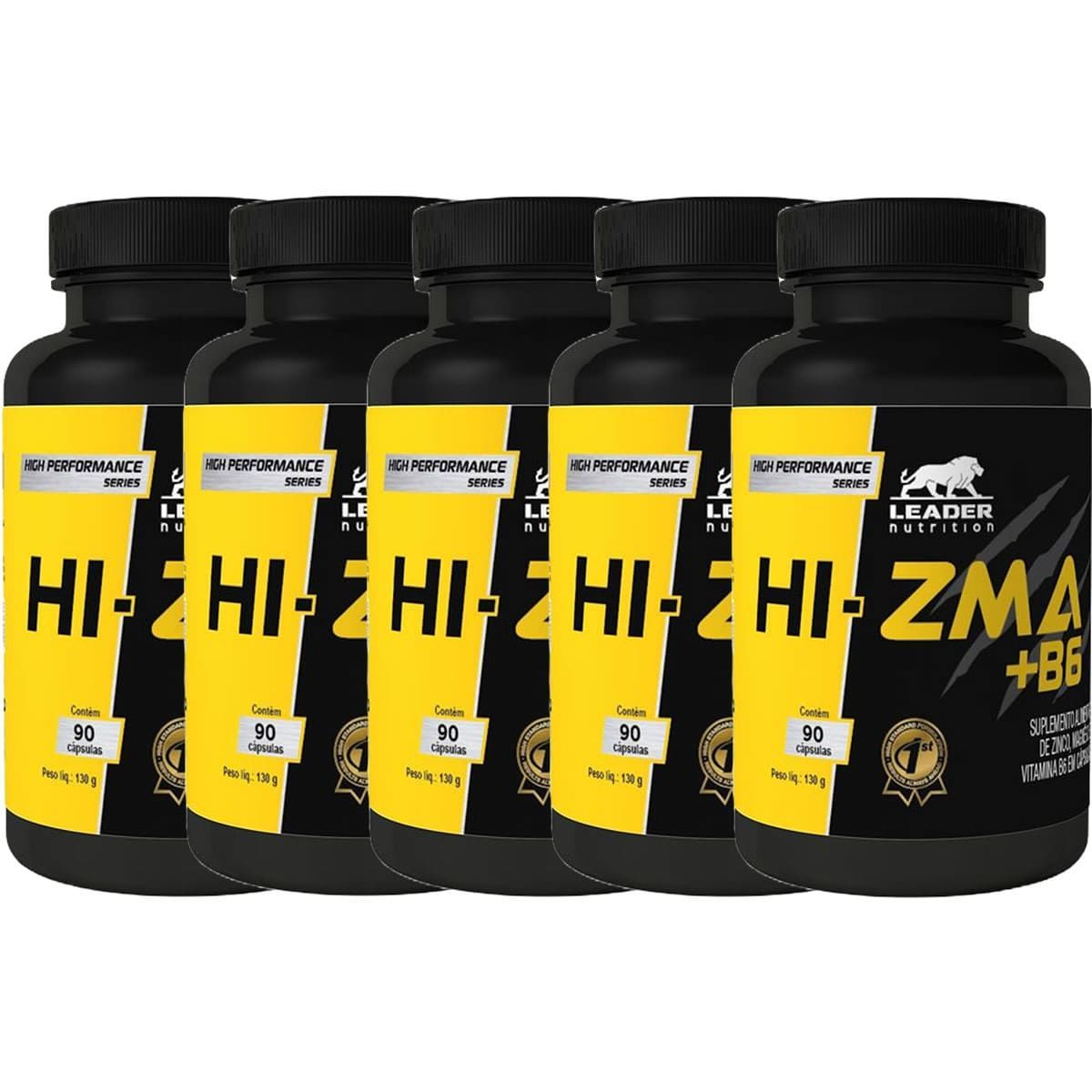 Kit 5X Hi-Zma + B6 - 90 C�psulas - Leader Nutrition