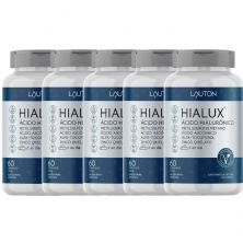 Kit 5X Hialux �cido Hialur�nico - 60 C�psulas - Lauton Nutrition