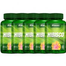 Kit 5X Hibisco -  60 C�psulas - Herbamed