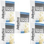 Kit 5X Hiper Mass 19000 Refil - 3200g Baunilha - Atlhetica Nutrition