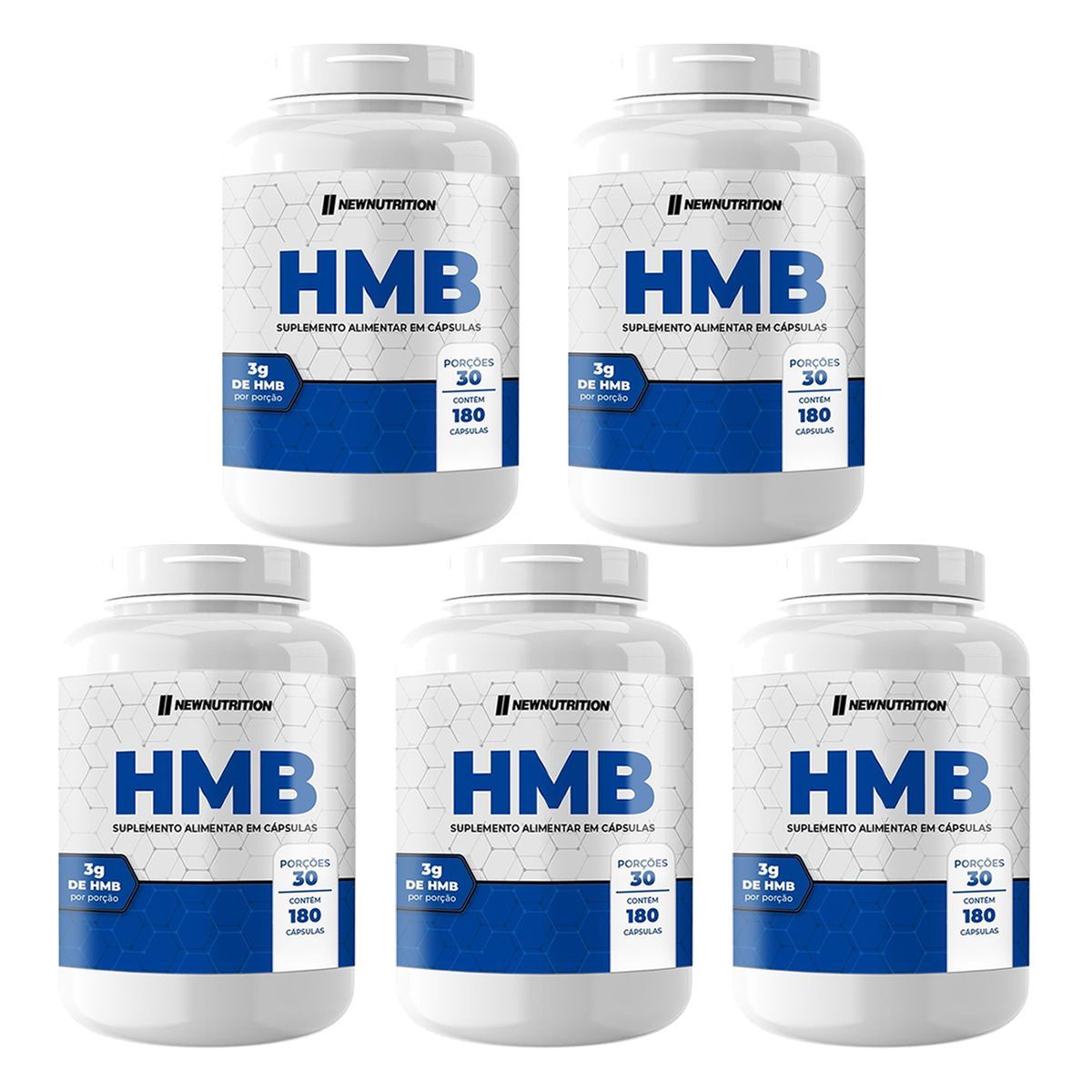 Kit 5X HMB 3g - 180 C�psulas - NewNutrition