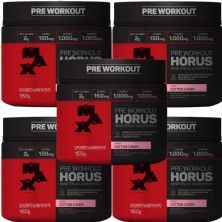 Kit 5X H�rus Pre Workout - 150g Cotton Candy - Max Titanium