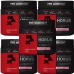 Kit 5X H�rus Pre Workout - 150g Cotton Candy - Max Titanium