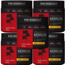Kit 5X H�rus Pre Workout - 300g Citrus - Max Titanium