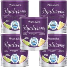 Kit 5X Hyaluronic Skin - 300g Abacaxi com Lim�o - Sanavita