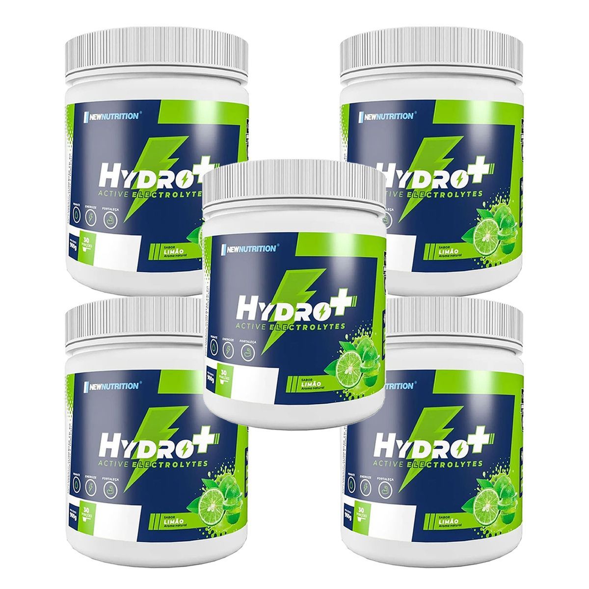 Kit 5X Hydro Plus Endurance Series - 900g Lim�o - NewNutrition