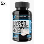 Kit 5X Hyper BCAA 4:1:1 - 120 Tabletes - XTR