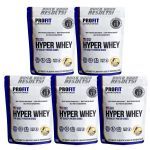 Kit 5X Hyper Whey - 900g Refil Baunilha - Profit