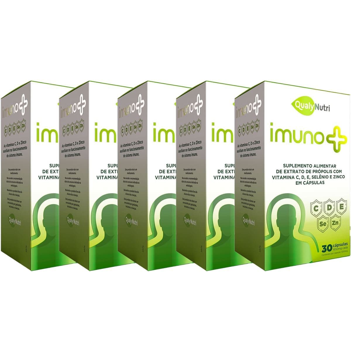 Kit 5X Imuno Mais -  30 C�psulas - Qualynutri