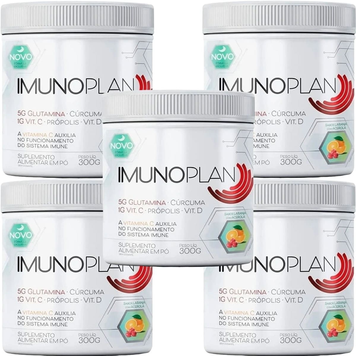 Kit 5X ImunoPlan - 300g Laranja com Acerola - Nutrends