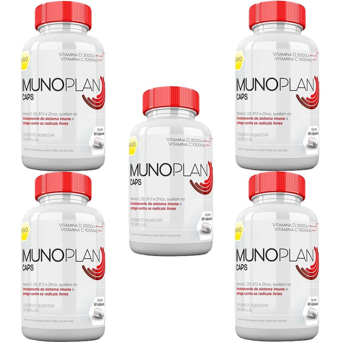 Kit 5X ImunoPlan Vegan - 60 C�psulas  -Nutrends