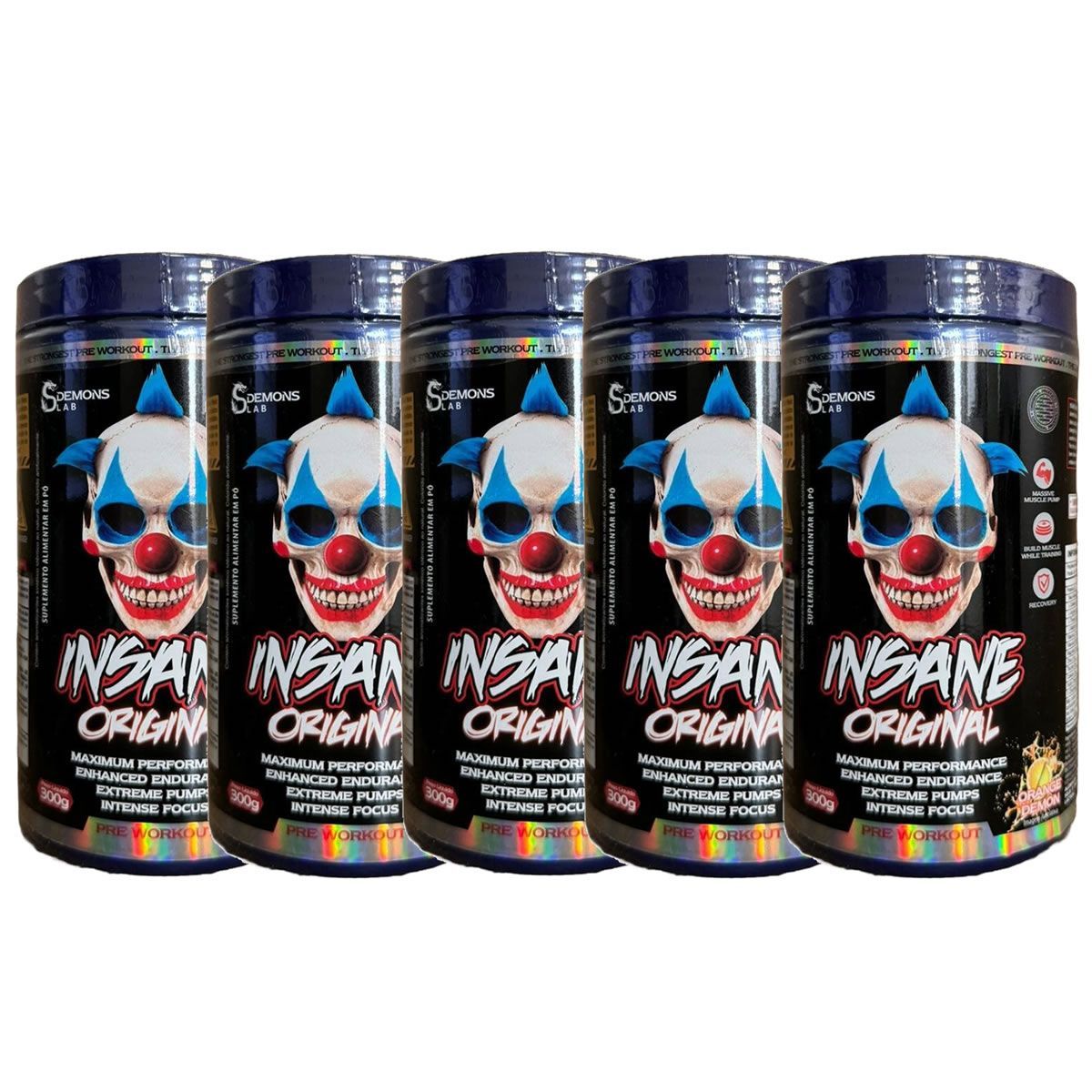Kit 5X Insane Original - 300g Orange Demon - Demons Lab